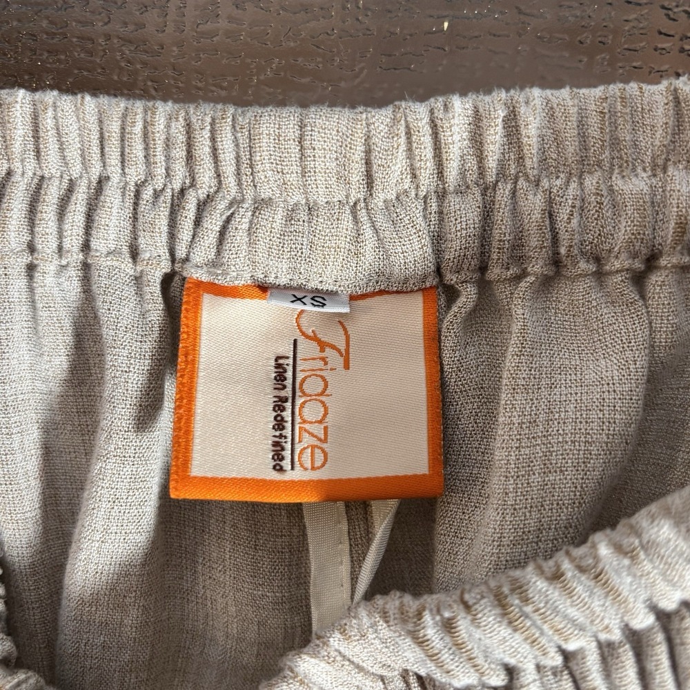 Vintage Fridaze Linen Pants Womens XS Resort Spring Break Beach Vacation Travel - Picture 3 of 8